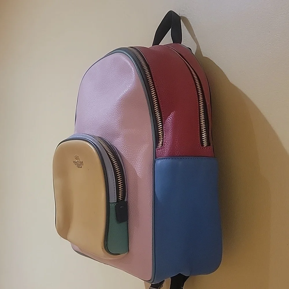 Coach Backpack In Color Block - Picture 3 of 13